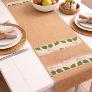Caminho de Mesa Natural em Juta